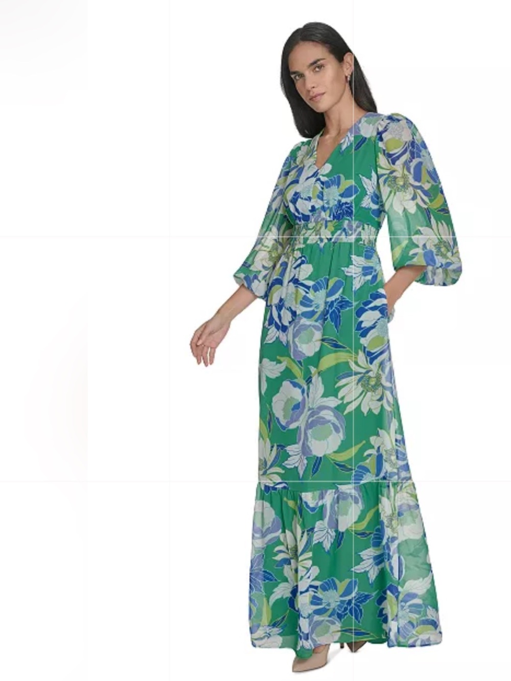 Beautiful JESSICA HOWARD Floor Length Light Flowy Dress in Size 16. - Picture 2 of 15